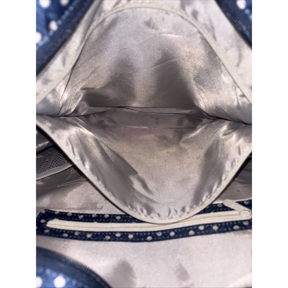 NWOT Thirty One Take Two Versatile Tote Backpack Navy Polkadot Travel Gym Diaper - Picture 16 of 16